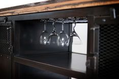 Industrial Home Bar Reclaimed Wood, Coffee Cart, Mini Bar, Wine Cabinet, Kitchen Island, Bar Cart 4 small