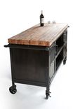 Industrial Home Bar Reclaimed Wood, Coffee Cart, Mini Bar, Wine Cabinet, Kitchen Island, Bar Cart 6 small