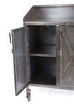 Industrial Steel Rolling Hostess Stand, Host Stand, Restaurant Furniture, Podium, Pos, Kiosk 5 small