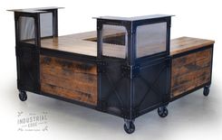 Custom Reception Desk Reclaimed Wood 1 small