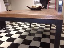 Slat Table With Steel Base 2 small