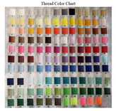 Handmade Embroidered Corner Bookmark: Antique Violet Monogram On Felt 6 small