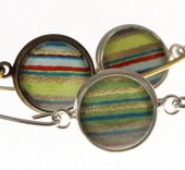 Green Chiyogami Bitty Bangles 5 small