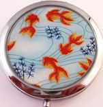 Double-Sided Compact Mirror With Japanese Koi Design 1 small