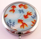 Double-Sided Compact Mirror With Japanese Koi Design 3 small