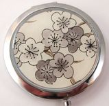Foldable Purse Hook With Grey Plum Blossoms Design 3 small