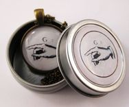 Sign Language Glass Pendant On Bronze Rolo Necklace 5 small