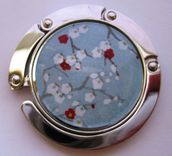 Foldable Purse Hook With Cherry Blossom Sky Design 2 small