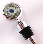 Wine Stopper With Peacock Feathers Design 2 small