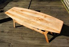 Spicoli Danish Surfboard Coffee Table In Hard Maple 4 small
