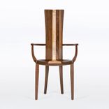 Wood Dining Chair In Solid Cherry - Gazelle High Back With Arms 2 small