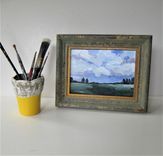 Original Acrylic Impressionist Landscape Painting, 7" X 5" 5 small