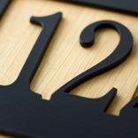 Personalized Metal Family Name and Address Sign with Lake Loon and Pine Trees 2 small