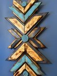 Aztec Reclaimed Wood Wall Decor - Rustic Camp Decor 1 small
