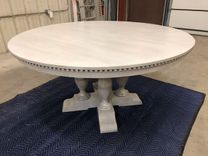 Faux Stone Oval/Racetrack Extendable Dining Table 2 small