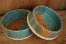 Dog Water And Food Bowl Set 6 small