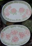 Parents Wedding Thank You Anniversary Gift Custom Engraved Ceramic Pottery Tray 2 small