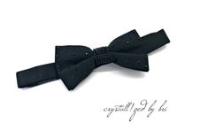 Any Color Partially Crystallized Bow Tie Bling Genuine European Crystals Bedazzled 3 small