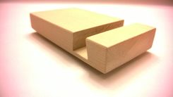 Wooddock 101 - Smartphone, Iphone, Galaxy Wood Phone Dock Stand/Holder - Single Phone 4 small