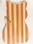Sitting Cat Cherry And Maple Cutting Board 1 small