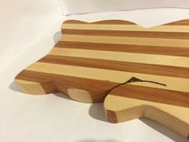 Sitting Cat Cherry And Maple Cutting Board 3 small