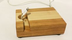 Iphone Dock | Smart Phone | Wood Stand Phone Docking Station | Charging Station | Handcrafted 3 small
