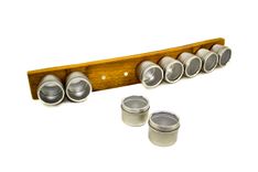 Wine Barrel Stave Magnetic Spice Rack - Flavor - Made From Retired California Wine Barrels 1 small