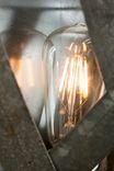 Wine Barrel Ring Wall Sconce - Fajra - Made From Retired California Wine Barrel Rings 5 small