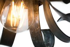 Wine Barrel Ring Pendant Light - Blossom - Made From Retired California Wine Barrel Rings 4 small