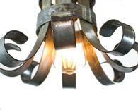 Wine Barrel Ring Pendant Light - Blossom - Made From Retired California Wine Barrel Rings 5 small