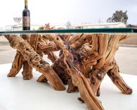 Grapevine Coffee Table - Alionza - Made From Retired California Grapevines. 100% Recycled! 1 small