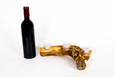 Grapevine 3 Candle Holder - Trefoil - Made From Retired California Grapevines 2 small