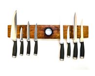 California Wine Barrel Bung Magnetic Knife Rack - Ganivet - Reclaimed Wine Barrel Stave 1 small