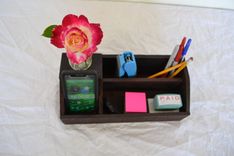 Wine Barrel Charging Station Organizer - Laurel - Made From Ca Wine Barrels 2 small