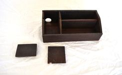 Wine Barrel Charging Station Organizer - Laurel - Made From Ca Wine Barrels 4 small