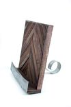 Wine Barrel Cookbook Or Tablet Stand - Chevron - Made From Ca Wine Barrels 4 small