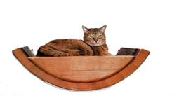 Wine Barrel Hanging Cat Bed - Birala - Made From Retired California Wine Barrels 1 small