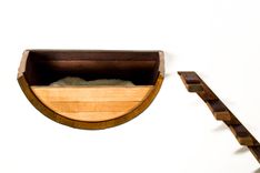 Wine Barrel Hanging Cat Bed - Birala - Made From Retired California Wine Barrels 4 small
