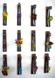 Aerides Dozen - Wine Barrel Stave Candle Or Flower Holders 7 small