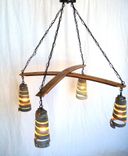 Wine Barrel Ring Chandelier - Intersect - Made From Retired California Wine Barrels 1 small