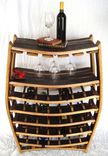 Large Wine And Glass Rack - Chablis - Made From Retired California Wine Barrels 1 small