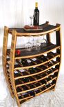 Large Wine And Glass Rack - Chablis - Made From Retired California Wine Barrels 2 small