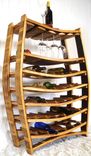 Large Wine And Glass Rack - Chablis - Made From Retired California Wine Barrels 3 small