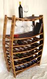 Large Wine And Glass Rack - Chablis - Made From Retired California Wine Barrels 7 small