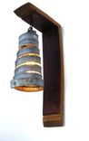 Wine Barrel Wall Sconce - Corba Classic - Made From Retired California Wine Barrels 4 small