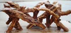 Grapevine Coffee Table - Alionza - Made From Retired California Grapevines. 100% Recycled! 3 small