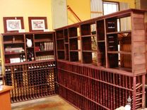 Lemari - Chiffonier - Wine Barrel Oak Hutch 6 small