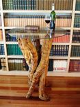 Grapevine Pub Or Tasting Table - Optima - Made From Retired Ca Grapevines 1 small