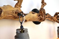 Grapevine And Wine Barrel Ring Vanity Light - Malvasia - Made From Retired Ca Grapevines 3 small