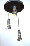 Wine Barrel Head Ceiling Light - Tripoli - Made From Retired California Wine Barrels 6 small